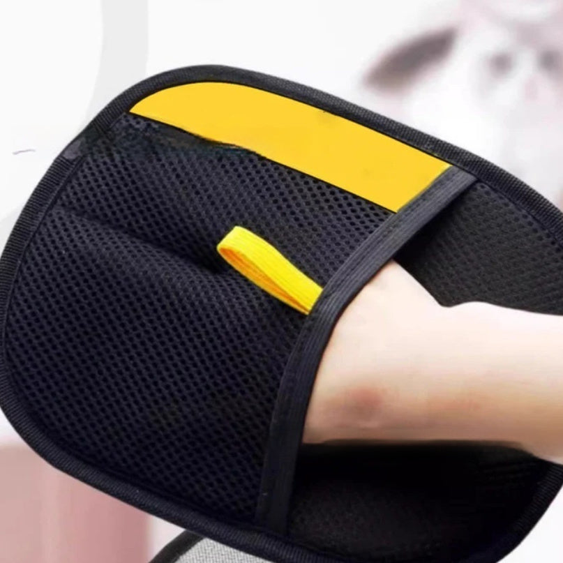 Upgraded Electrostatic Pet Hair Removal Glove - Reusable, Washable Mitt for Furniture, Carpet, Car Seat & Clothing - Efficient Cat & Dog Hair Remover
