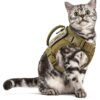 Cat Chest Strap Vest Hand Holding Rope