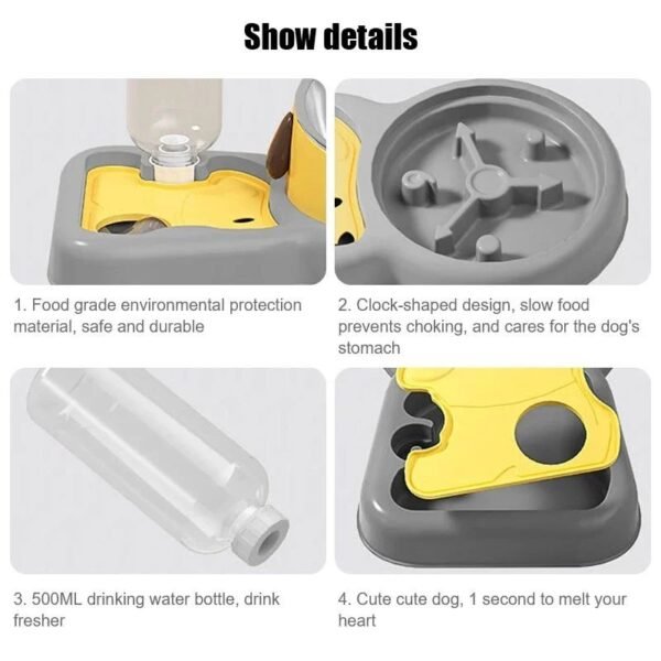 f3478bf9-92f9-4d67-946d-6ff863a6b498.jpeg Pet Feeder Bowls Pet Feeder Water Bottle Set Pet Feeding Bowls And Drinkers 15-Degree Tilt Design Protect Cats Dogd Neck